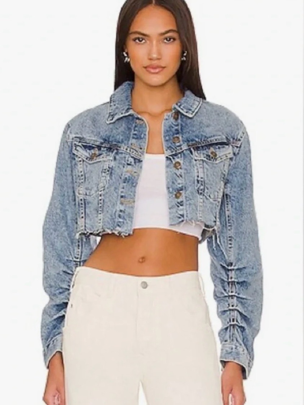 Free People OLLIE FEMME TRUCKER JACKET NWT $148 XS